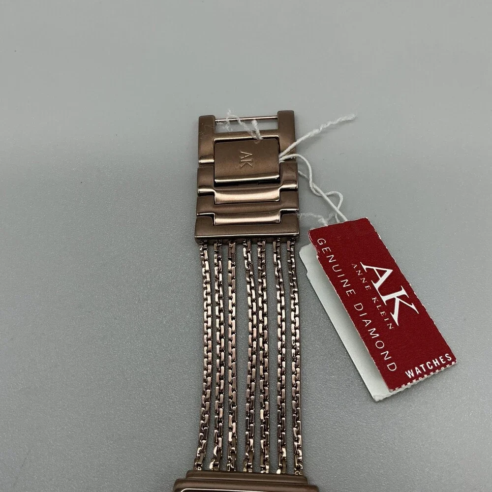 Anne Klein 753H/2 Womens Watch 29mm Rose Gold Diamond New Battery 7.25